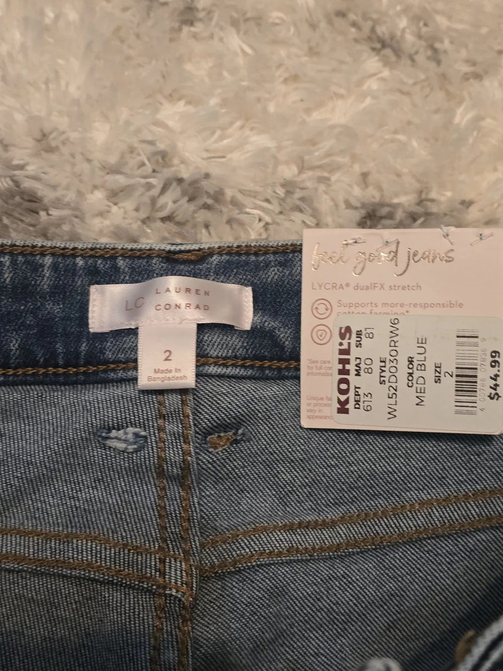 LC Lauren Conrad Dark Blue High-Rise Skinny Jeans